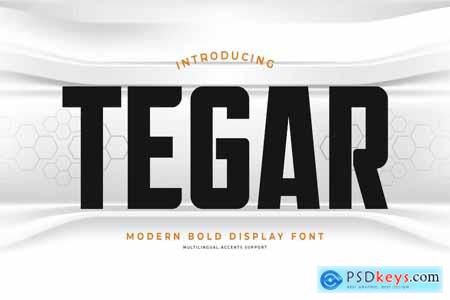 TEGAR - Modern Bold Display Font