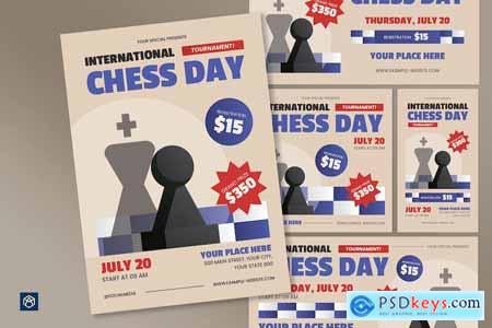 International Chess Day Flyer Set