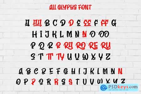 KERASIH  Display Graffiti Font