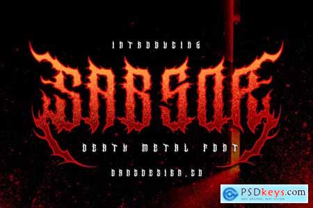 SabsoR Metal Horror Font