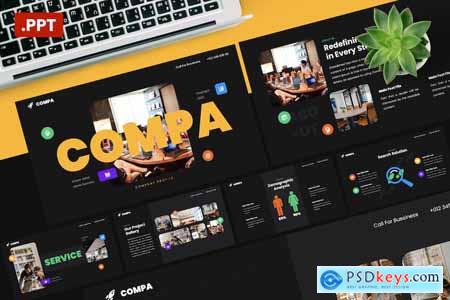 Compa Company Profile Bussines Powerpoint Template