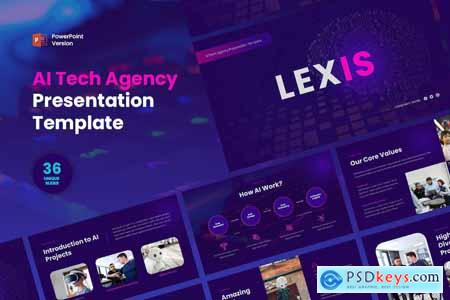 Lexis - AI Tech Agency PowerPoint Template