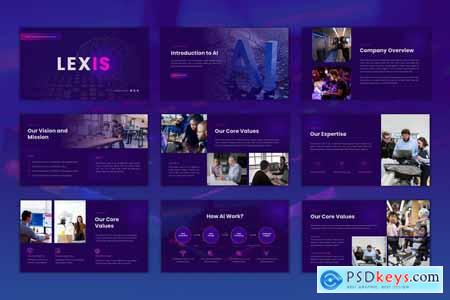 Lexis - AI Tech Agency PowerPoint Template