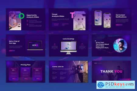 Lexis - AI Tech Agency PowerPoint Template