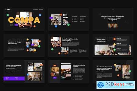 Compa Company Profile Bussines Powerpoint Template