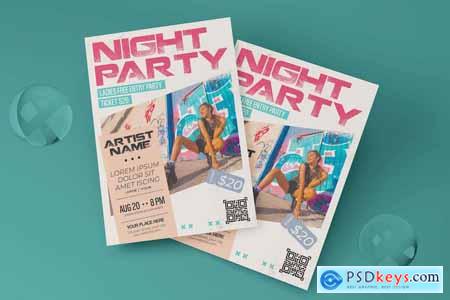 Night Party Flyer BGAQKX8
