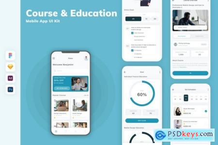 Course & Education Mobile App UI Kit