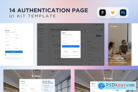 14 Login and Sign Up Pages Component Collection