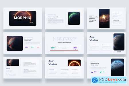 Neumorph Company Profile PowerPoint Template