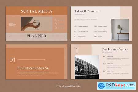 Social Media Planner PowerPoint Presentation