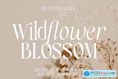Wildflower Blossom - Modern Serif