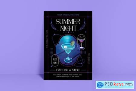 Summer Night Party Flyer ULBQXTY