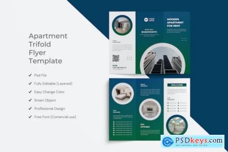 Apartment Trifold Flyer Template Design