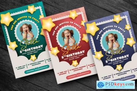 Cheerful Kid Birthday Invitation