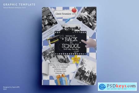 School Reunion Polaroid Invitation Card