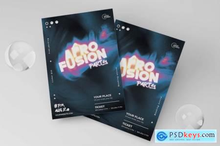 Afro Fusion Party Flyer D3EKFSF