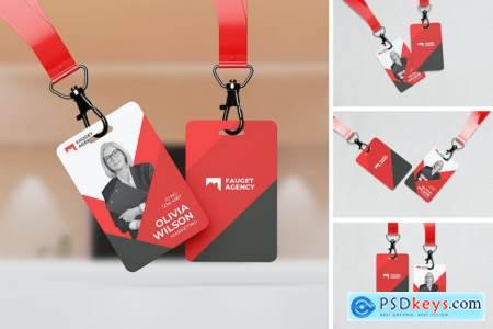 ID Card Holder Mockup