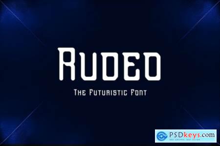 Rudeo - Futuristic Modern Font