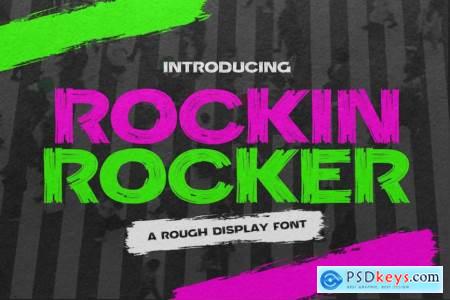 Rockin Rocker - A Rough Display Font