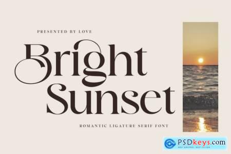 Bright Sunset Modern Business Font