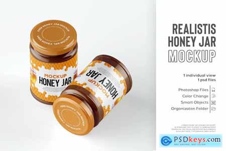 Honey Bottle Mockup