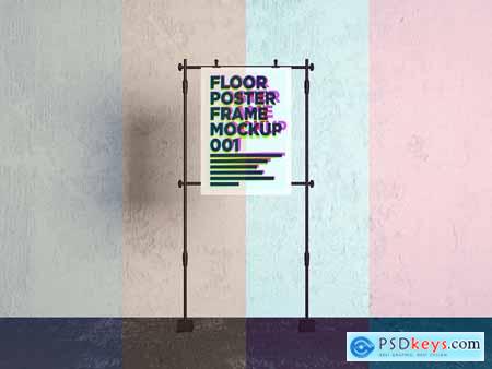 Floor Poster Frame Mockup 001