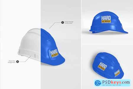 Construction Hard Hat psd Mockup Set
