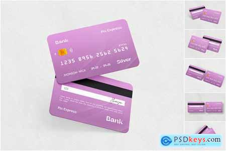 Plastic Debit Credit Membership Card Mockups