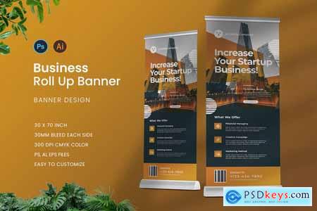 Gradient Business Roll Up Banner