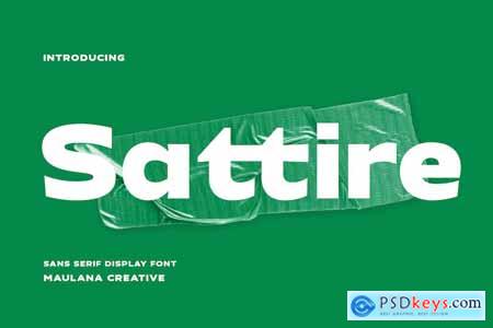 Sattire Expanded Sans Display Font
