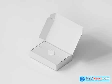 Paper Mailing Box Packaging Branding Mockup Set