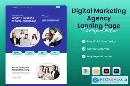 Digital Marketing Agency Landing Page Template