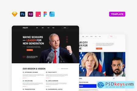 Political Party Website Template