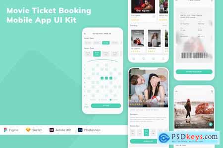 Movie Ticket Booking Mobile App UI Kit