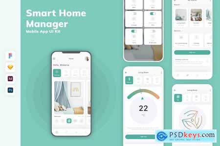 Smart Home Manager Mobile App UI Kit