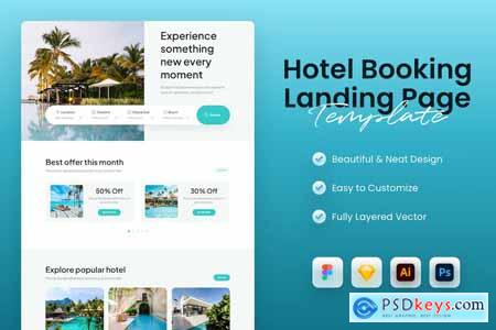 Hotel Booking Landing Page Template