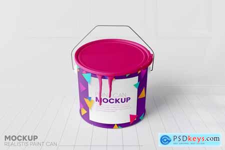 Paint Cans Mockup