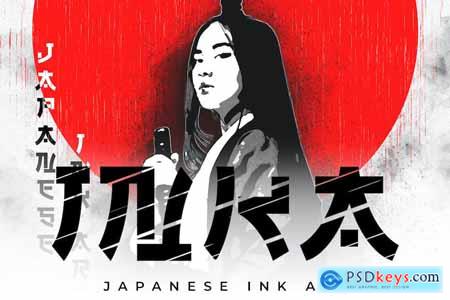 Inka - Japanese Ink Art Photoshop Action