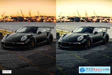 12 Automotive Premium Lightroom Presets