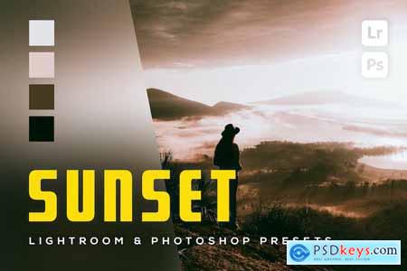 6 Sunset Lightroom and Photoshop Presets