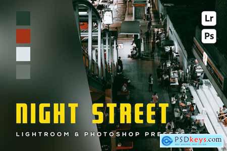 6 Night Stree Lightroom and Photoshp Presets