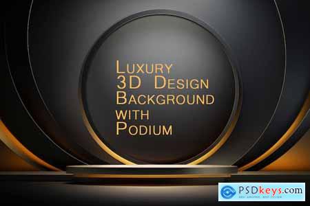 Luxury 3D Design Background with Podium PL39MY9