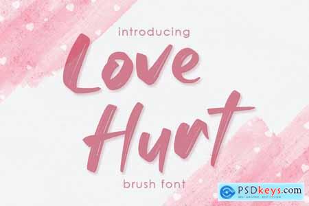 Love Hurt Brush Font
