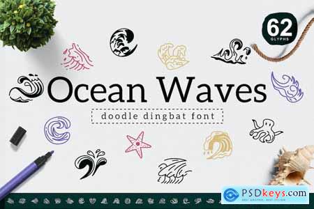 Ocean Waves Dingbat