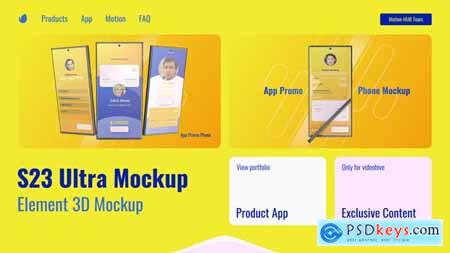 App Mockup Element 3D 46358189