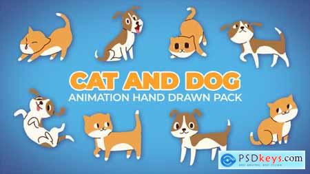 Cat And Dog Animation Hand Drawn Pack 46358566