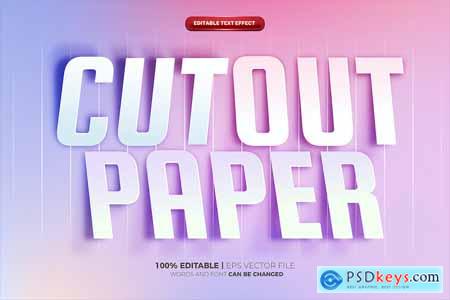 Cutout Paper Text effect