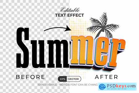 Summer Text Effect Dot Textured