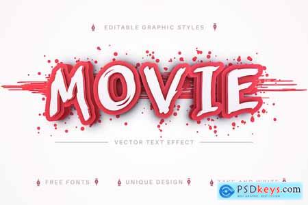 Bloody Movie - Editable Text Effect, Font Style