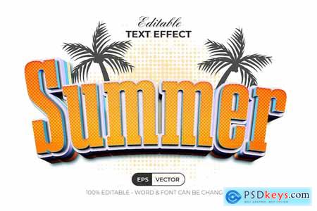Summer Text Effect Dot Textured